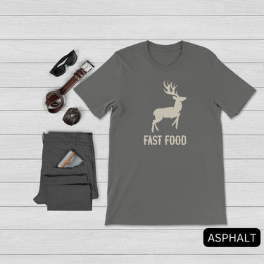 Unisex Fast Food Hunting Tshirt for Men